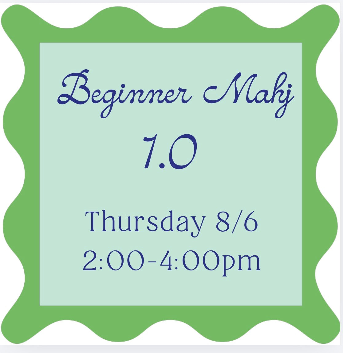 08/06 Beginner Mahj 1.0