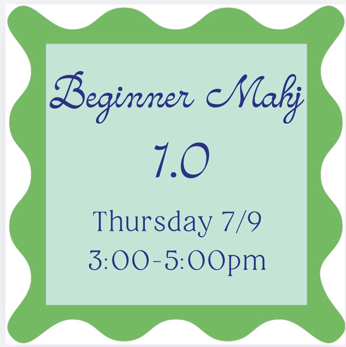 07/09 Beginner Mahj 1.0