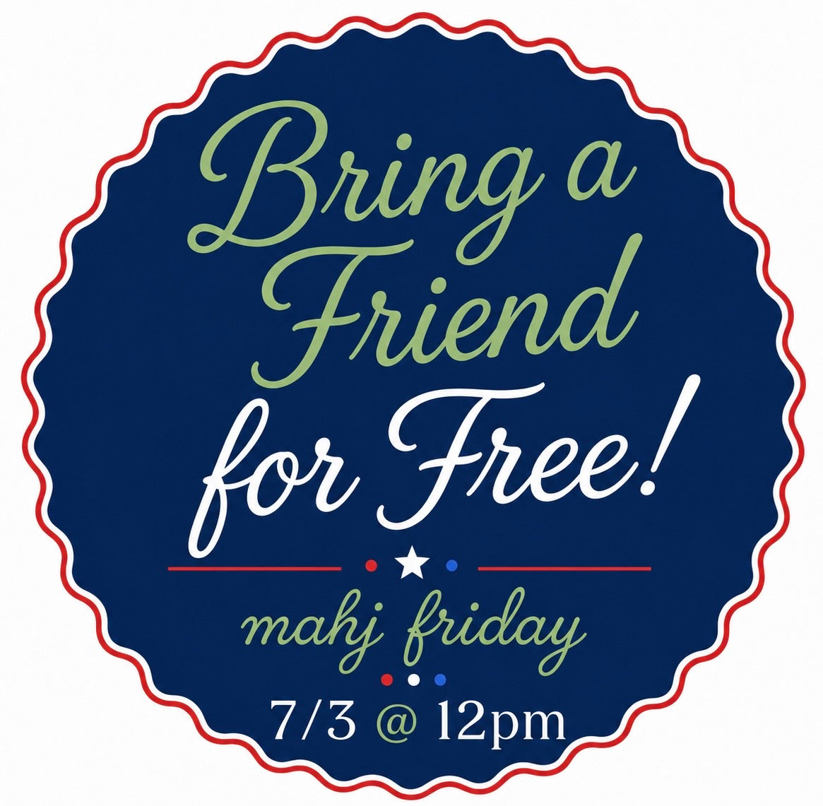07/03 Mahj Friday @ 12pm